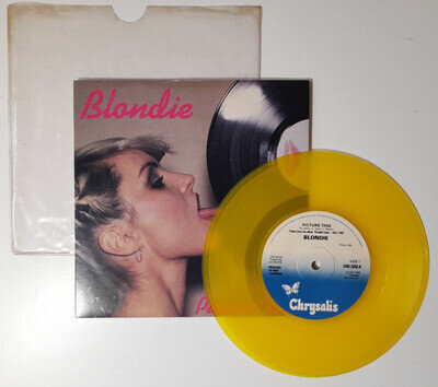 Blondie: Picture This 7” Single, 1978 YELLOW VINYL Chrysalis CHS 2242. Cond: VG+