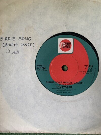 The Tweets - Birdie Song - 7" Vinyl Single 7P 319 Ex 1981 Original 45rpm Single