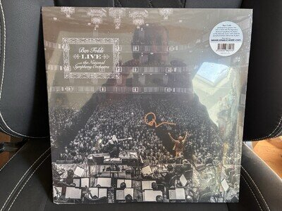 HAND SIGNED TO COVER BEN FOLDS LIVE WITH NATIONAL SYMPHONY ORCHESTRA WHITE VINYL