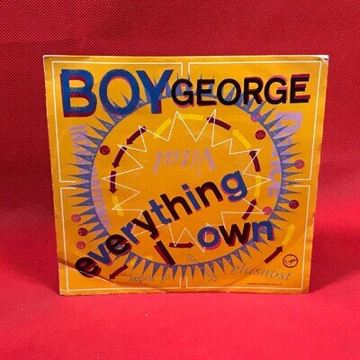 BOY GEORGE Everything I Own 1987 UK 7" Vinyl single virgin record 45 **