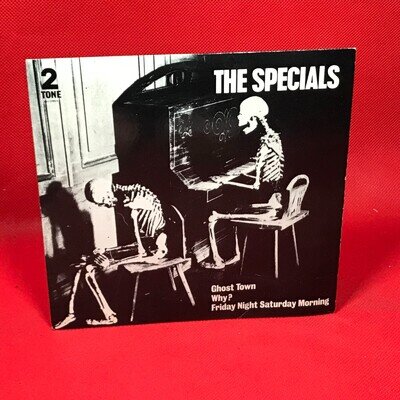 THE SPECIALS Ghost Town 1981 UK 7" vinyl Single 45 Friday Night Saturday 2-tone