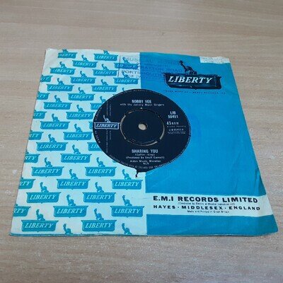 7" Single - Bobby Vee, Sharing You, 1962, LIBERTY (LIB 55451)
