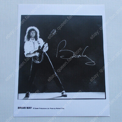 Queen Brian May Autograph Hand Signed Promo Publicity Photo (Richard Gray)