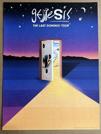 GENESIS The Last Domino! Tour 18x24 Poster 2021/2022 Phil Collins Official