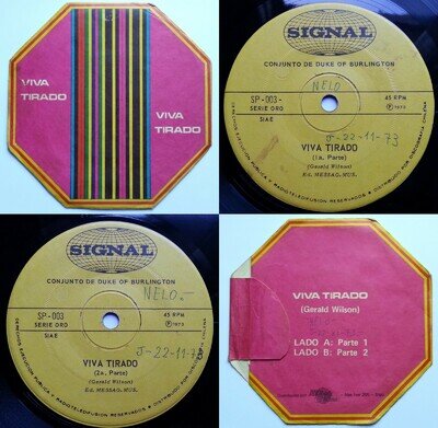 THE DUKE OF BURLINGTON VIVA TIRADO PART 1/PART 2 1973 UNIQ PS UNIQ CHILEAN PRESS