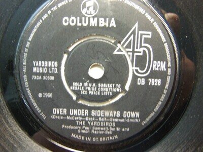 The Yardbirds – Over Under Sideways Down 1966 7” Columbia DB 7928