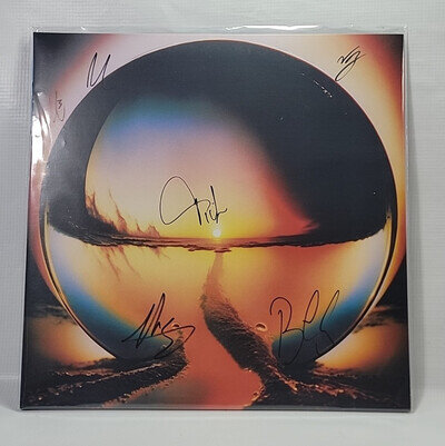 ✍️SIGNED CAGE THE ELEPHANT Autographed Neon Pill Vinyl LP Milky Clear 🆕️ ☑️