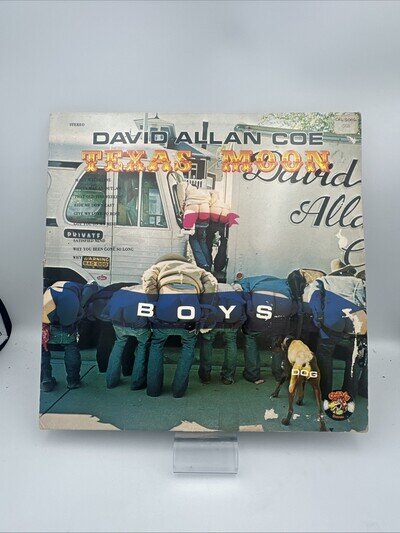 DAVID ALLAN COE - TEXAS MOON Lp Vinyl Record Original 1977 (boys) ( Free Post)