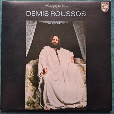 Demis Roussos - Happy To Be.... 12" Vinyl LP Album RECORD Gatefold SLEEVE EX+