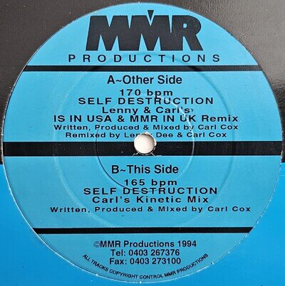 Conquer - Self Destruction GABBER HARDCORE TECHNO MMR Productions MMR007