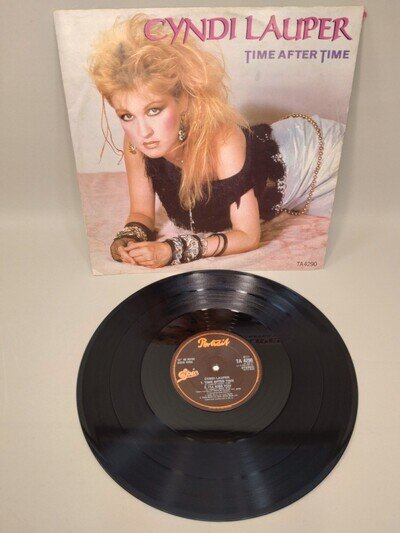 Cyndi Lauper time after time 12" Single Vinyl Record