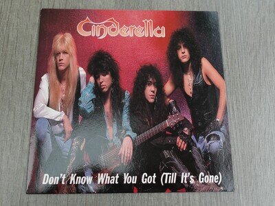 Cinderella DON'T KNOW WHAT YOU GOT 1988 UK 7" P/S PLAYS MINT HEAR