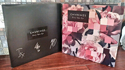 Signed Chvrches - EVERY OPEN EYE Limited Edition 2015 Coke Bottle Colored Vinyl