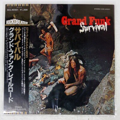 GRAND FUNK RAILROAD SURVIVAL CAPITOL ECS40201 Japan OBI INSERT VINYL LP