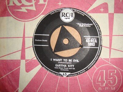 EARTHA KITT, I WANT TO BE EVIL, RCA RECORDS 1958 MINT-
