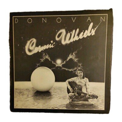 Donovan Cosmic Wheels 12” Vinyl 1973 with round poster and lyrics.