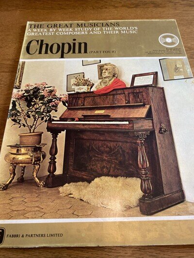 The Great Musicians - Chopin Part Four Booklet & Vinyl 10" LP Record