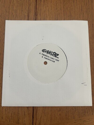 RARE Gorillaz - Tomorrow Comes Today 7" White Label Vinyl