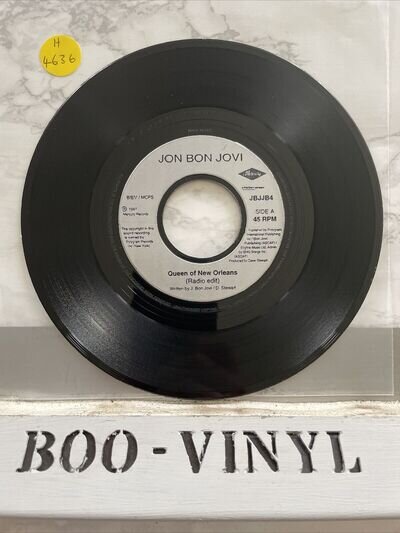 Jon Bon Jovi Queen Of New Orleans 7” Vinyl Jukebox Issue EXCELLENT CONDITION