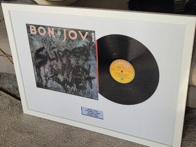 Bon Jovi Signed Slippery When Wet Autograph Vinyl 1980s