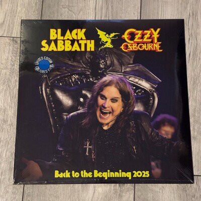 BLACK SABBATH- OZZY OSBOURNE LP Back To The Beginning 2025 (Blue Coloured Vinyl)