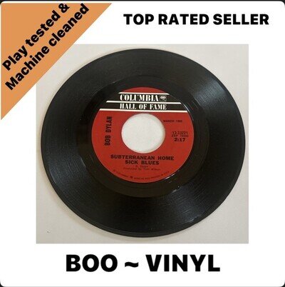 Bob Dylan Subterranean Homesick Blues 7” Vinyl Record NM / M