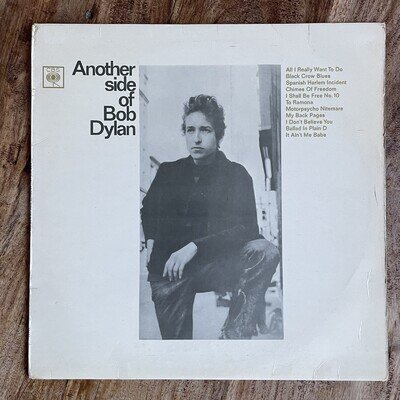 BOB DYLAN - ANOTHER SIDE OF EX-/EX- VINYL LP LATE 1960s reissue / stereo