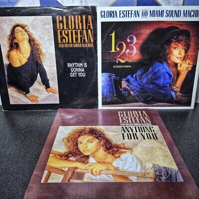 Gloria Estefan x3 - 1 LP - Anything For You 2 x 12" Single Vinyl 1,2,3 - Rhythm