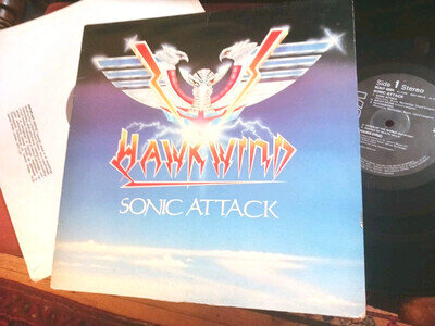 HAWKWIND - Sonic Attack, ORIGINAL 1981 UK LP / inner