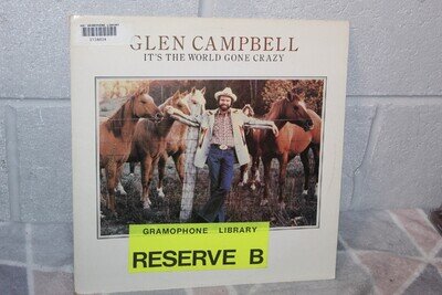 Glen Campbell Its The World Gone Crazy BBC Gramaphone Library 12" Vinyl LP B6
