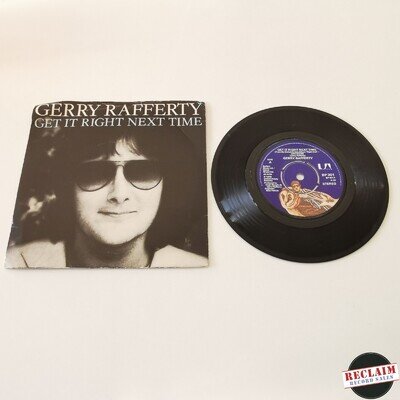 gerry rafferty - get it right next time 7" vinyl record VG