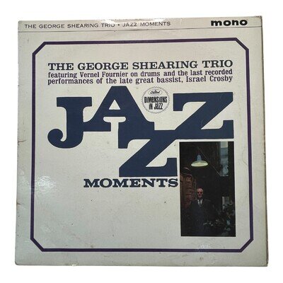 George Shearing Trio Jazz Moments Vinyl LP Capitol Mono Israel Crosby 1960s