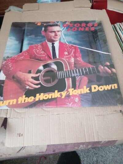 George Jones - Burn The Honky-Tonk Down (LP, Comp)