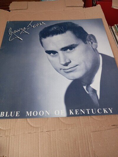 GEORGE JONES BLUE MOON OF KENTUCKY LP 1987 COMPILATION (NICE CLEAN COPY) UK