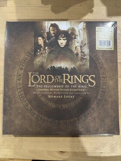 LORD OF THE RINGS FELLOWSHIP RING HOWARD SHORE RECORD VINYL LP NEW SOUNDTRACK