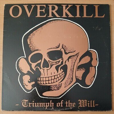 OVERKILL triumph of the will US PRESS ALBUM FREE POSTAGE HARDCORE PUNK