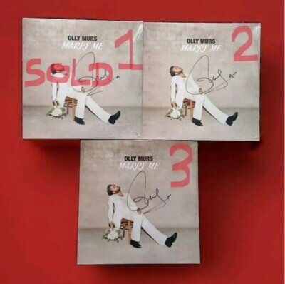 Olly Murs marry me hand signed black vinyl sold out die of a broken heart sealed