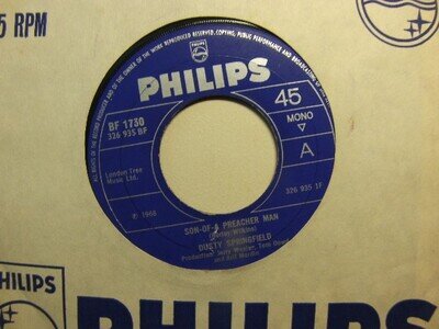 Dusty Springfield – Son-of-a Preacher Man 1968 7” Philips BF 1730