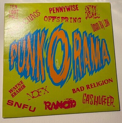 punkorama vol 1 lp rare nofx bad religon total chaos punk pennywise epitaph
