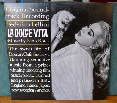 LA DOLCE VITA FELLINI ORIGINAL SOUNDTRACK NINO ROTA DOL 2015 180 gram
