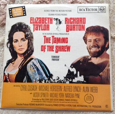 THE TAMING OF THE SHREW OST LP 1967 MONO + INSERT NINO ROTA . Free UK Postage