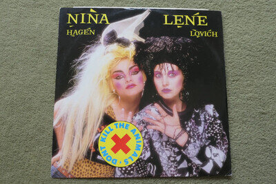 NINA HAGEN LENE LOVICH – DON’T KILL THE ANIMALS 12″ – Nr MINT/EXC+ UK 1986 PUNK