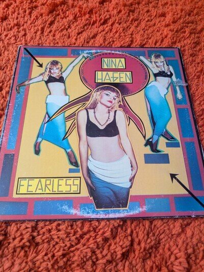 Nina Hagan Fearless 12" Promo Vinyl Lp With Inner