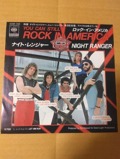 Japanese press 7inch!!! NIGHT RANGER YOU CAN STILL ROCK IN AMERICA