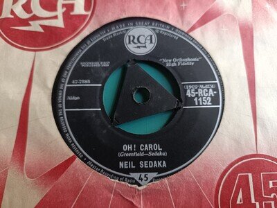 Neil Sedaka: Oh! Carol 1959 1st UK 7" Vinyl Single 45-RCA-1152