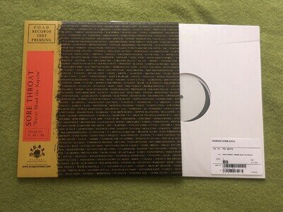 SORE THROAT Never Mind the napalm LP Test pressing GRINDCORE noise NAPALM DEATH
