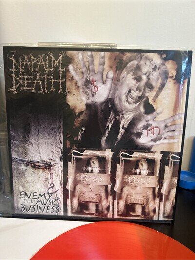 Napam Death Enemy Of The Music Business Rare Red Vinyl