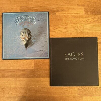2 x The Eagles Albums - The Long Run & Their Greatest Hits Vinyl Record LP 71-75
