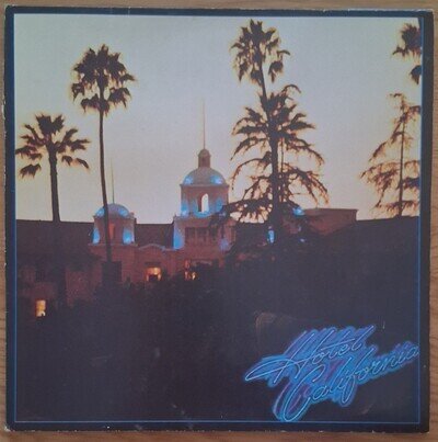 Eagles - Hotel California. Green Vinyl LP 1976. (Dutch) With Poster. EX/G+