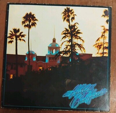 Eagles - Hotel California. Green Vinyl LP 1976. (Dutch) With Poster. EX/G+